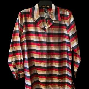 Women's Multicolor Plaid Shirt..NWT